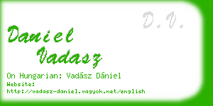 daniel vadasz business card