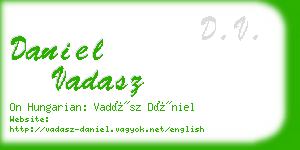 daniel vadasz business card